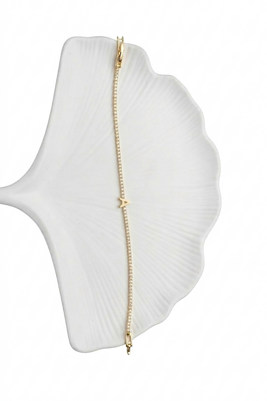 Gold Renkli Harf Bileklik