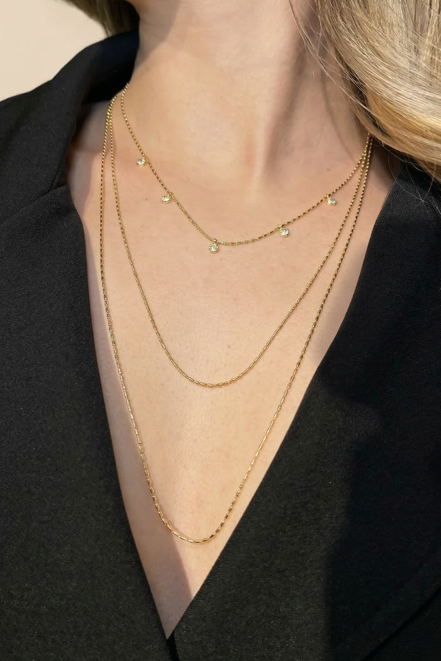 Triple Chain Necklace