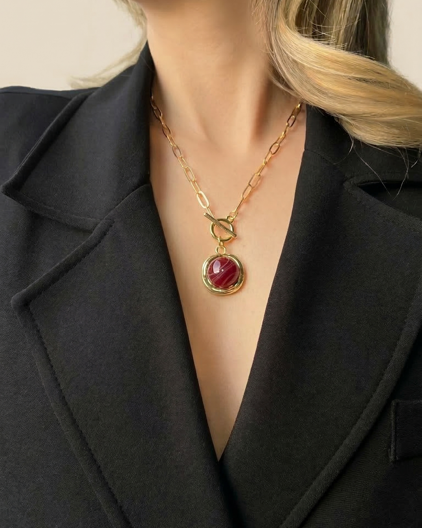 Ruby Charm Kolye