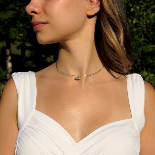 Tektaş Choker kolye